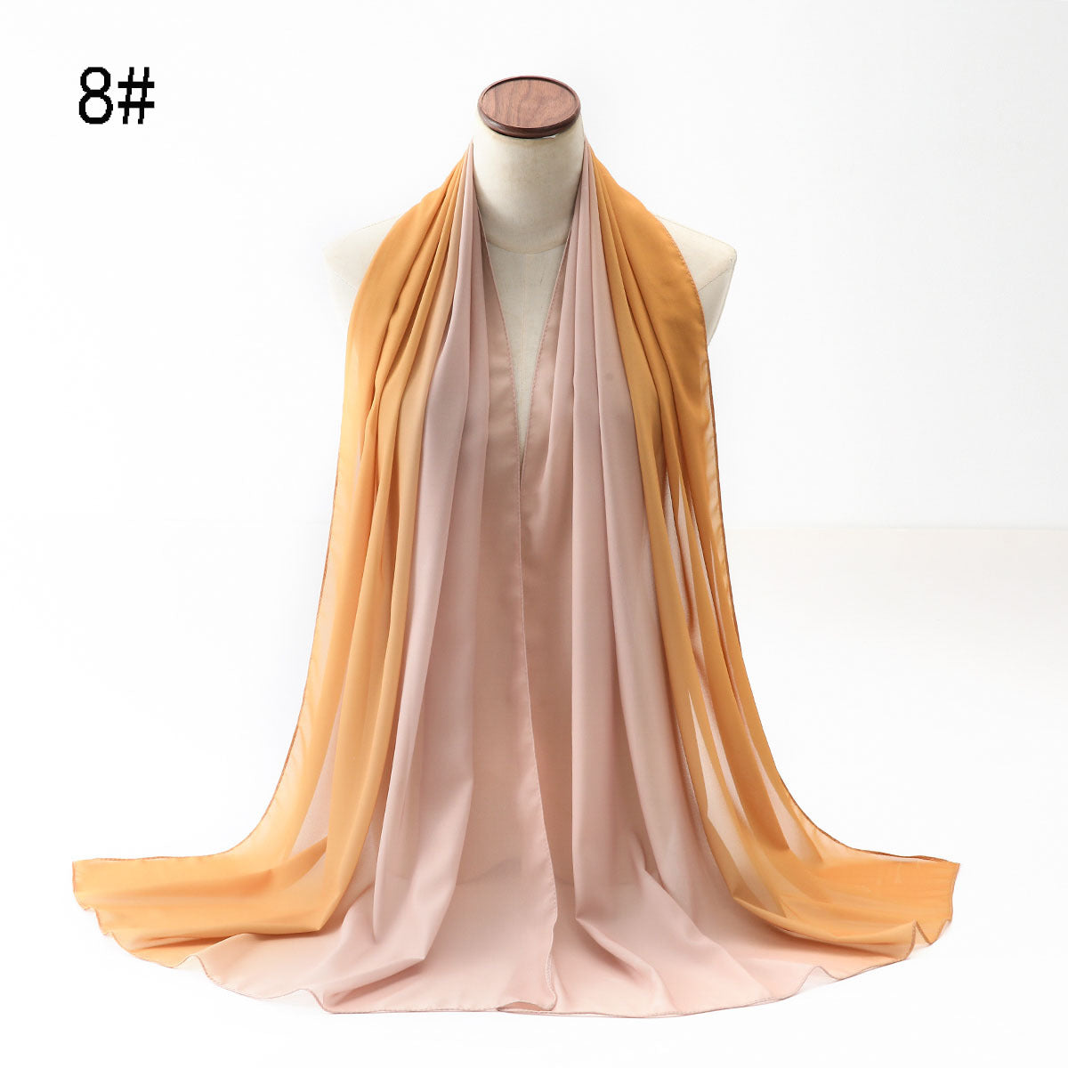 New versatile pearl chiffon gradual change color scarf yarn Middle East Africa Malaysia Indonesia headscarf