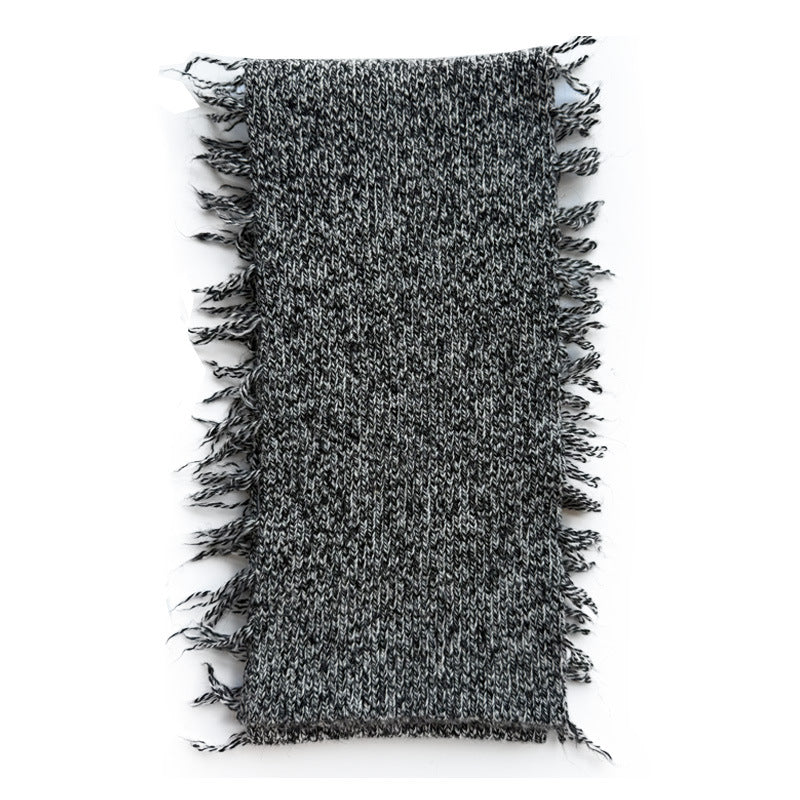 50% wool-blend variegated tassel edge wasteland wind knitted scarf women's y2k retro millennial wool scarf