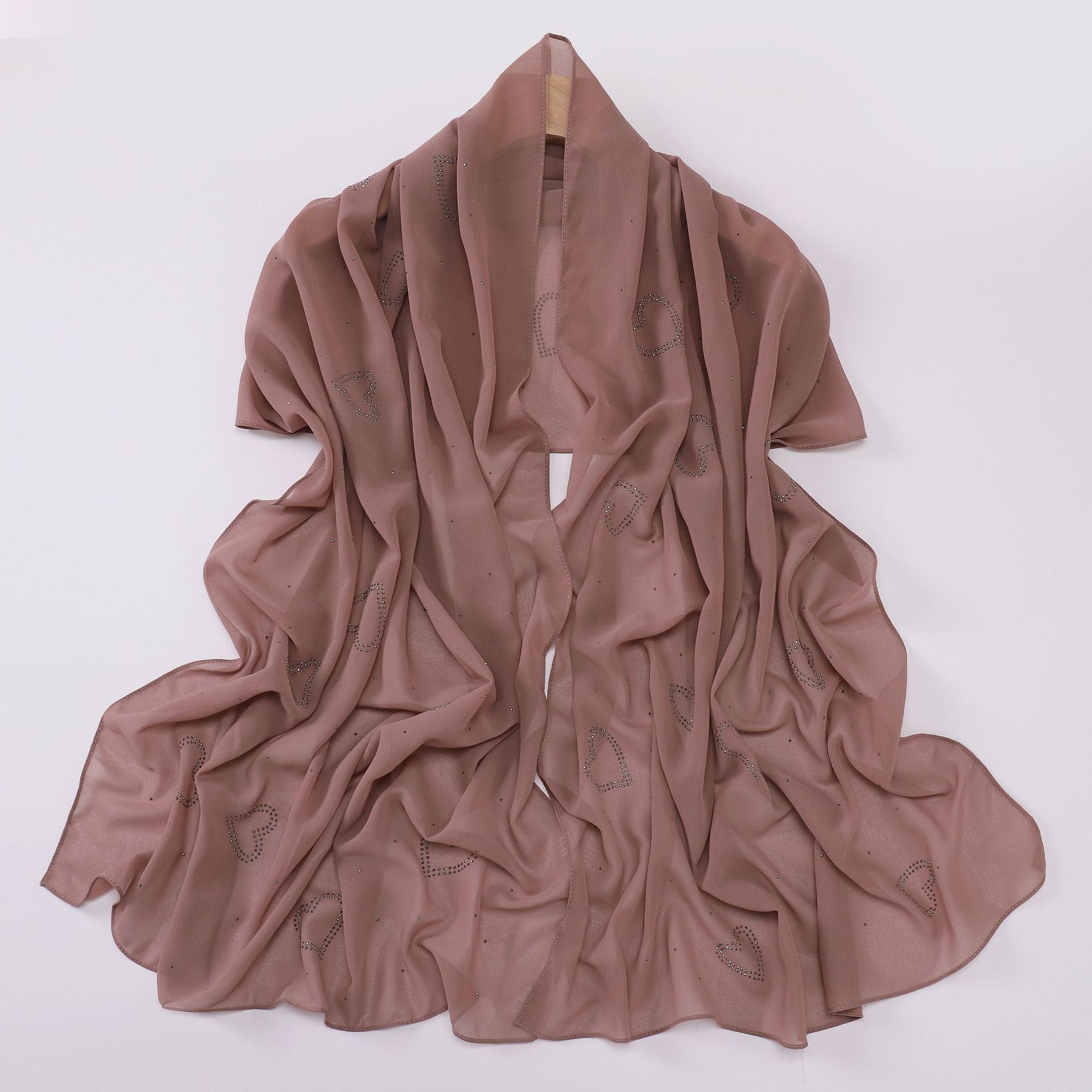 New chiffon high quality love star hot diamond Hijab South East Asia headscarf