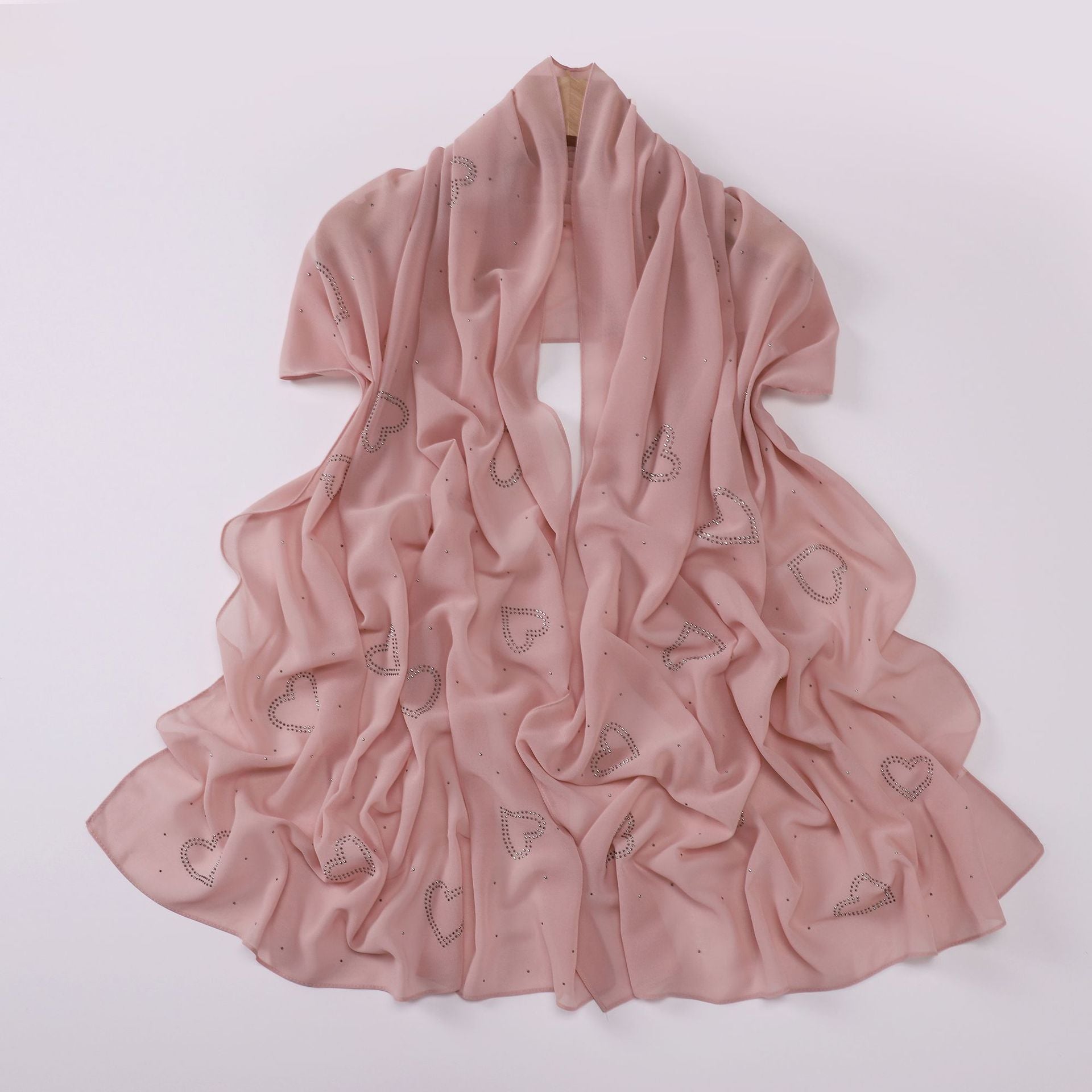 New chiffon high quality love star hot diamond Hijab South East Asia headscarf