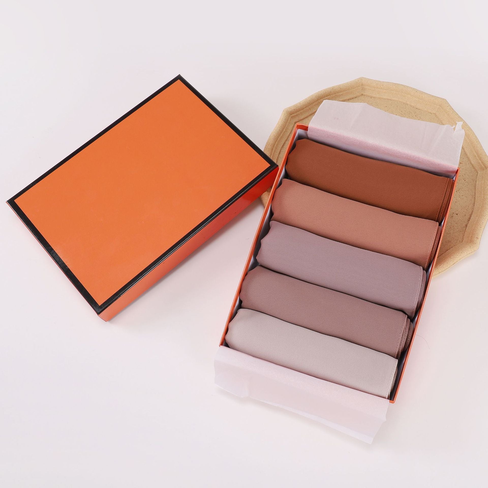 5-Pack gift scarf solid color pearl chiffon long scarf Middle East Africa headscarf Malaysia headscarf hijab