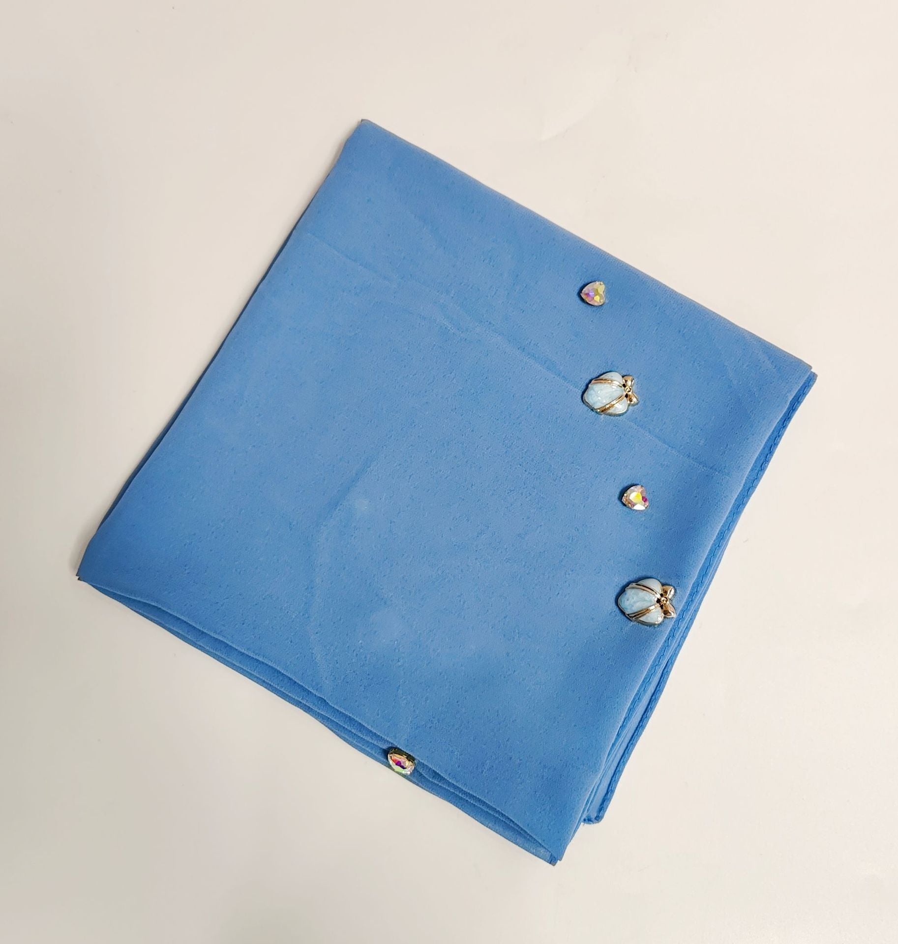 New pearl chiffon 90CM square scarf Malaysia Muslim Headscarf Hijab Bubble chiffon