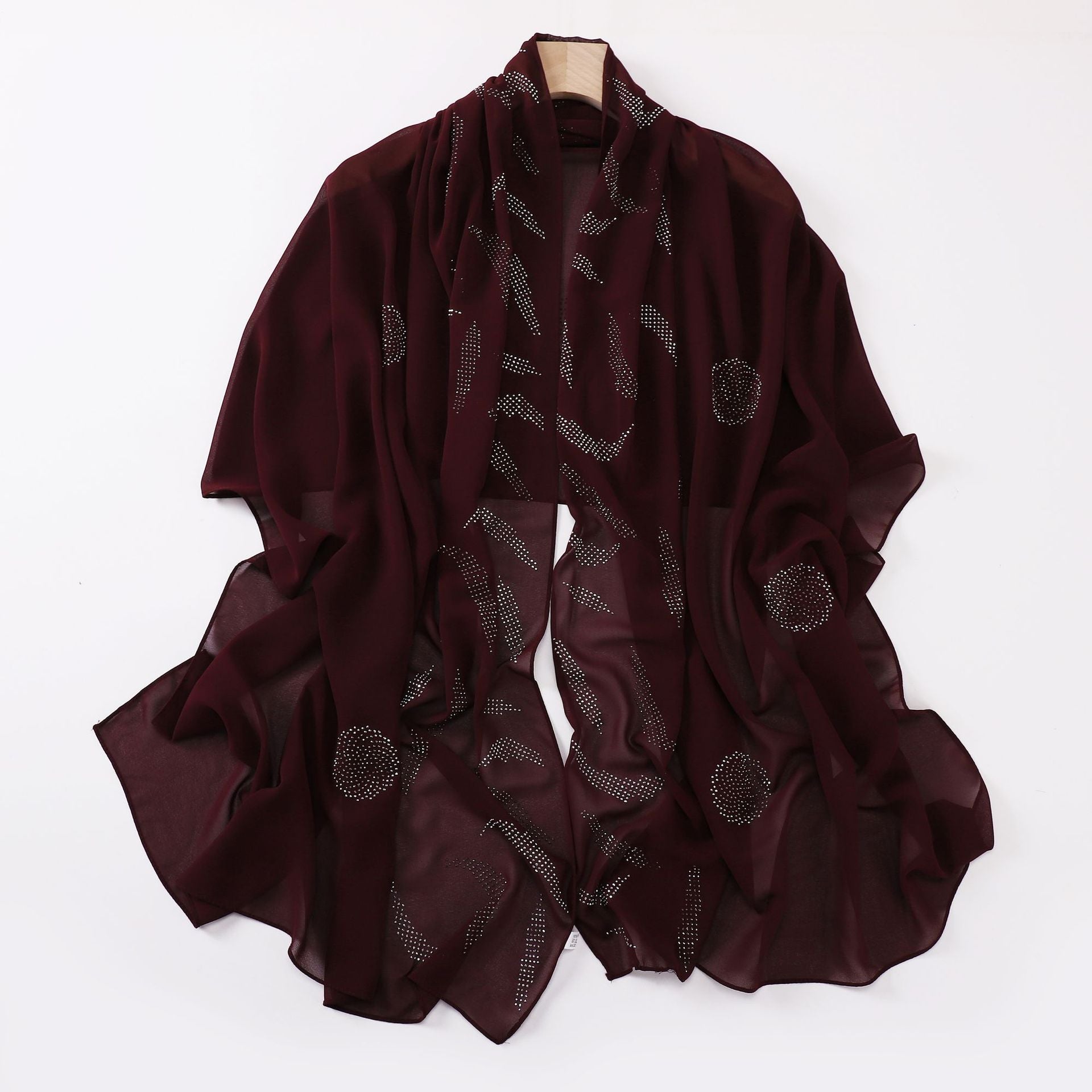 New pearl chiffon boutique hot diamond  scarf Middle East and Africa headscarf hijab