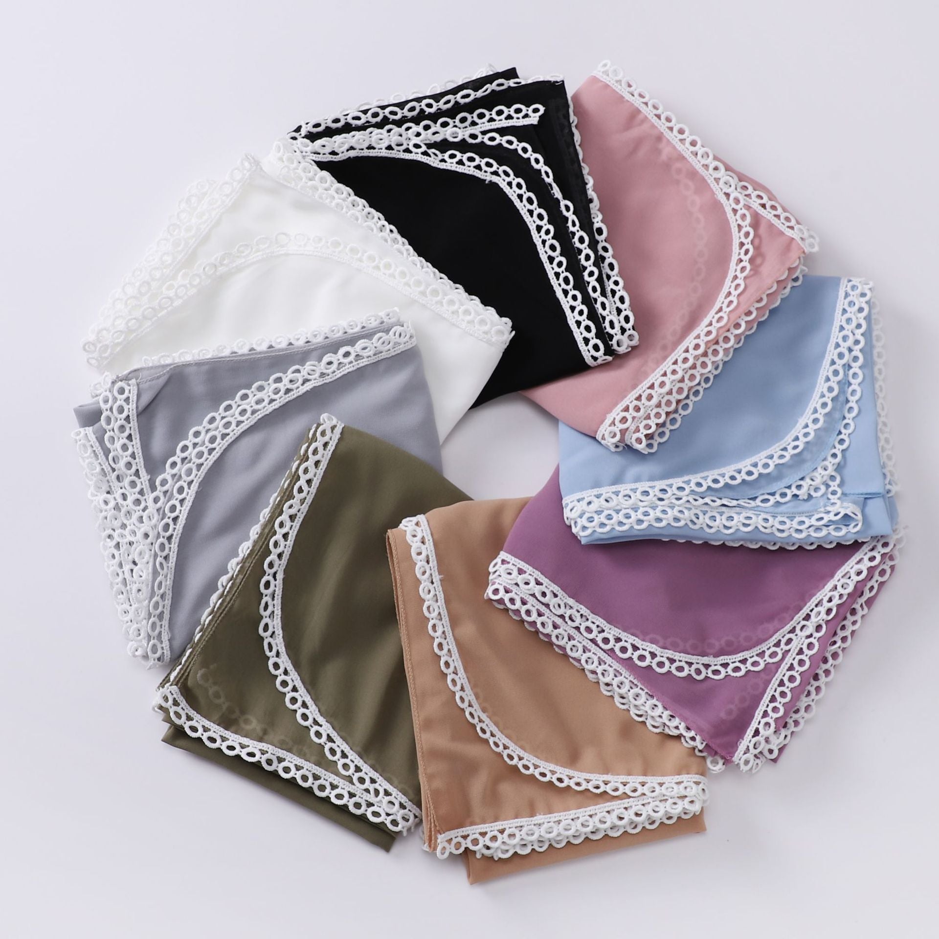 Pearl chiffon lace scarf women's headscarf  scarf Middle East headscarf