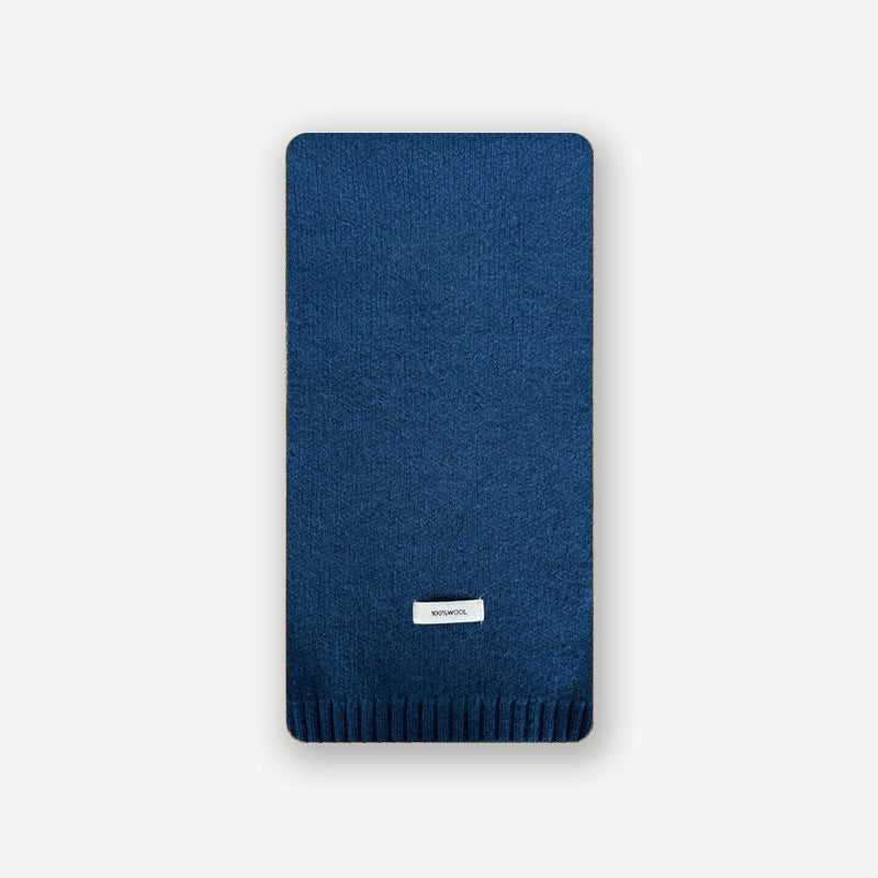 Selected Australian 100% pure wool scarf women's winter solid color soft warm knitted wool scarf Korean version ins