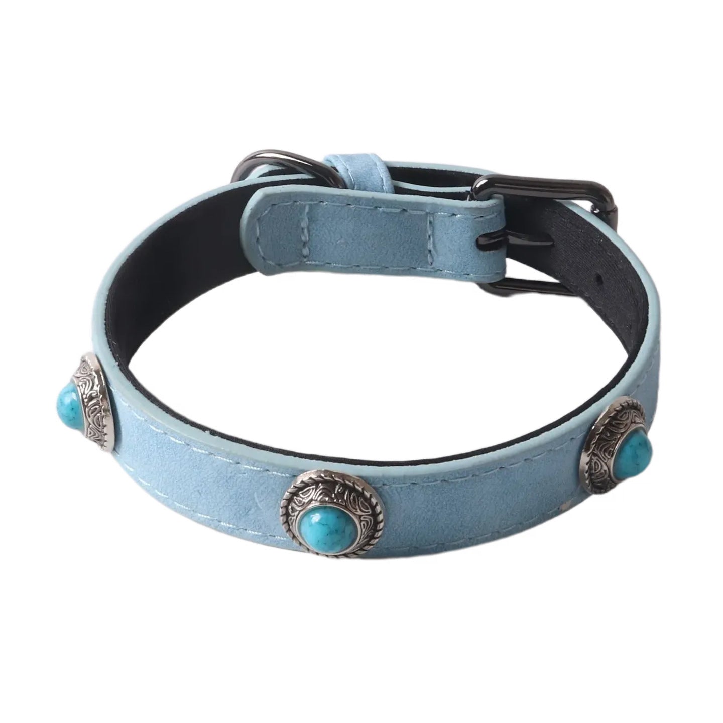 New Hot Sale, Matte PU Leather Opal Dog Collar