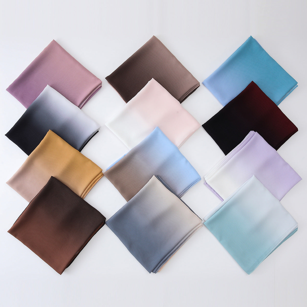 New versatile pearl chiffon gradual change color scarf yarn Middle East Africa Malaysia Indonesia headscarf