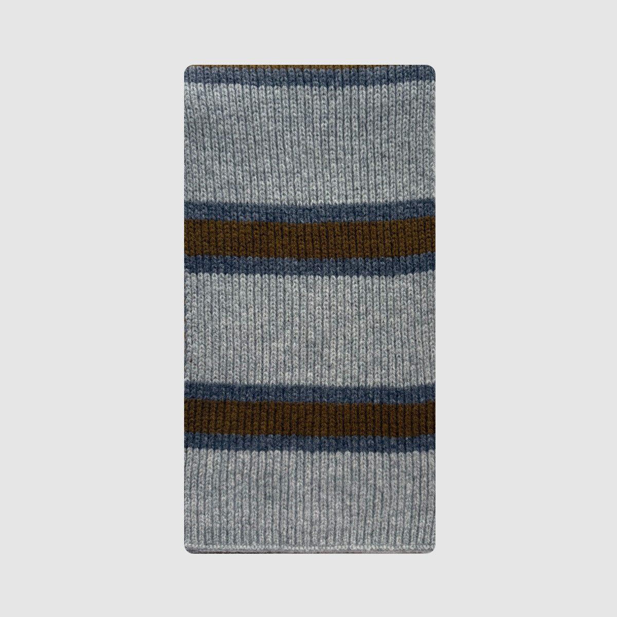 Selected 100% wool striped knitted scarf women's autumn and winter Korean atmosphere soft waxy wool scarf