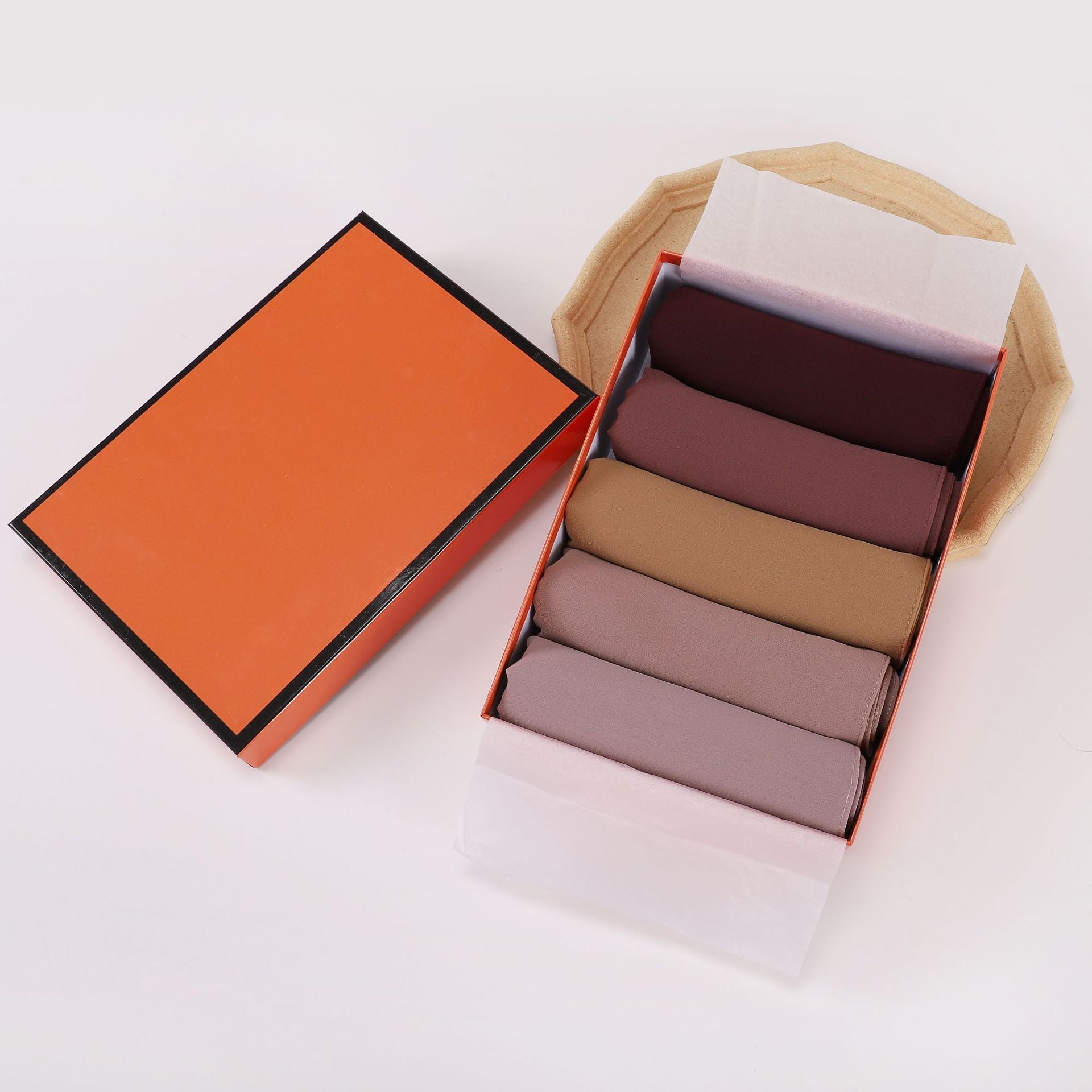 5-Pack gift scarf solid color pearl chiffon long scarf Middle East Africa headscarf Malaysia headscarf hijab