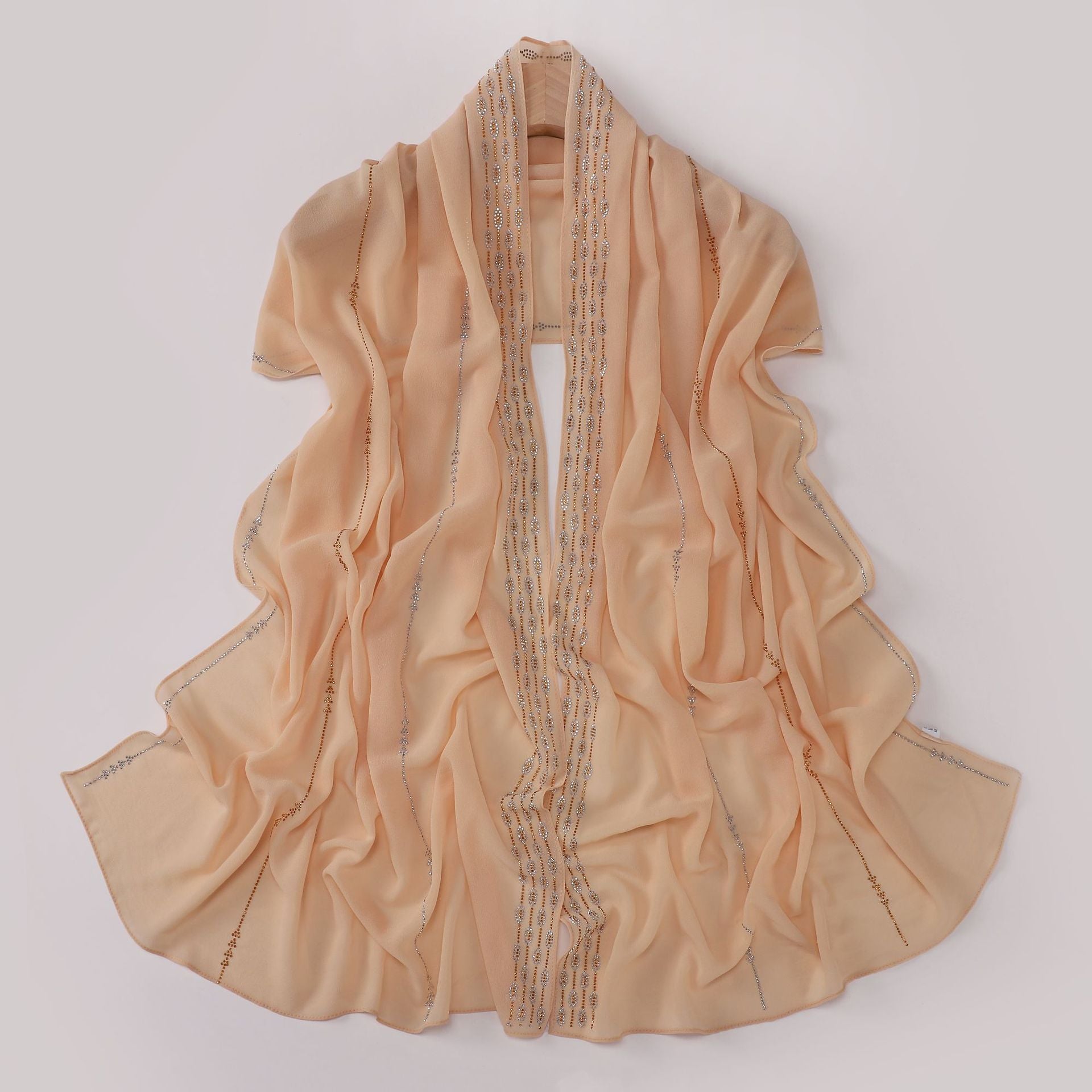 New Pearl Chiffon Boutique Hot Diamond Long Towel Middle East Africa Head Towel South East Asia Head Towel