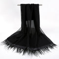 New pearl chiffon scarf feather  Middle East African headscarf hijab