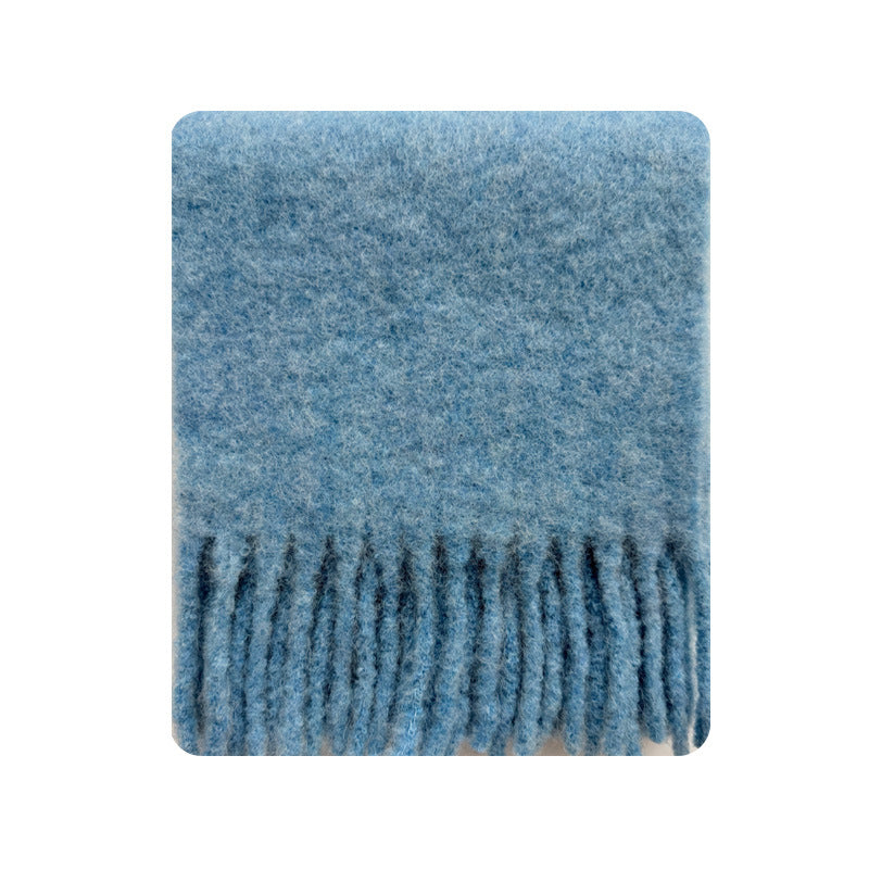 42% Alpaca Peru Alpaca Hair Scarf Women's Winter Solid Color Light and Warm Wool Scarf Alpaca