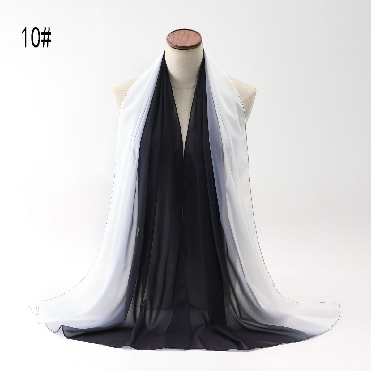 New versatile pearl chiffon gradual change color scarf yarn Middle East Africa Malaysia Indonesia headscarf