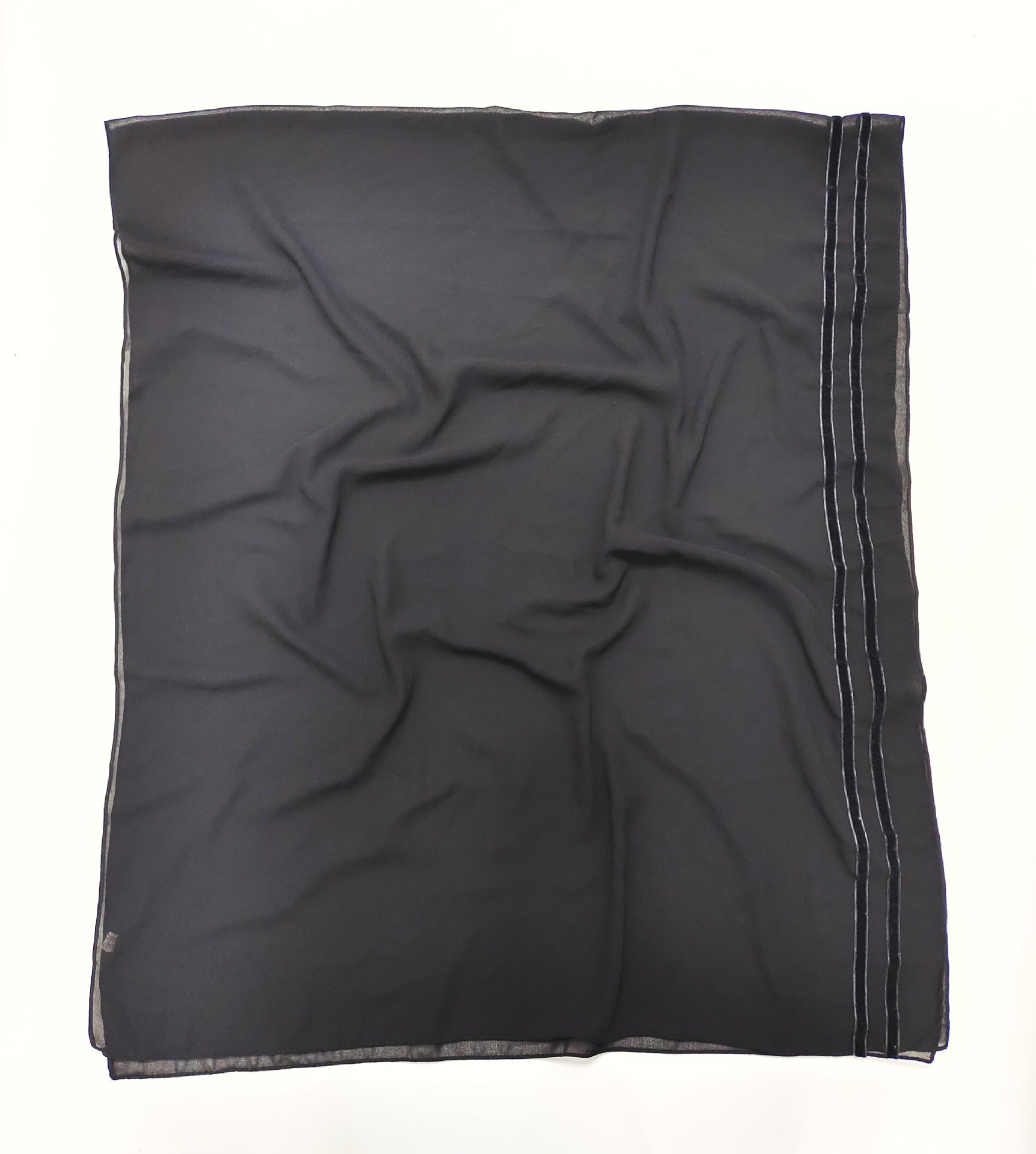 New solid color chiffon  bilateral long scarf thin Middle East headscarf Malaysia Indonesia hijab