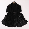 New pearl chiffon long scarf hot diamond rhinestone scarf Middle East and Africa headscarf
