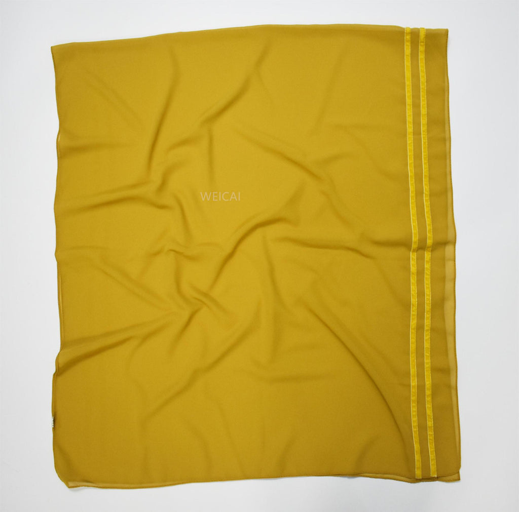 New solid color chiffon  bilateral long scarf thin Middle East headscarf Malaysia Indonesia hijab