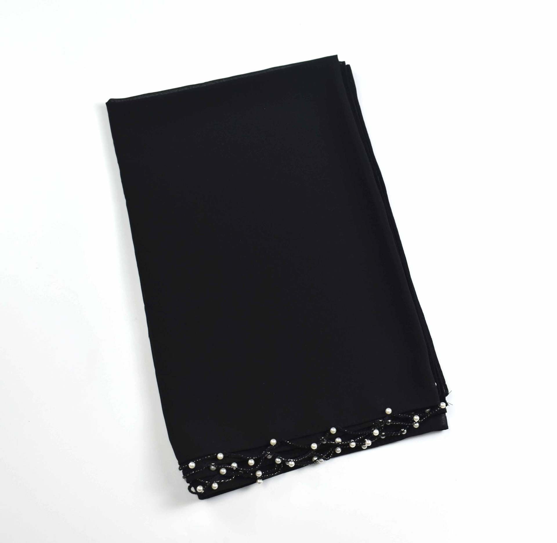 New chiffon wavy edge beaded long towel African hijab yarn towel Middle East headscarf Malay towel