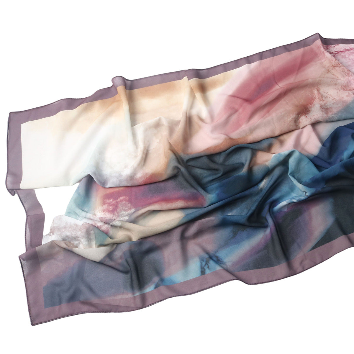 Malaysian Printed Chiffon Scarf Bohemian Fashion Simple Spring and Summer Sunscreen Scarf Shawl