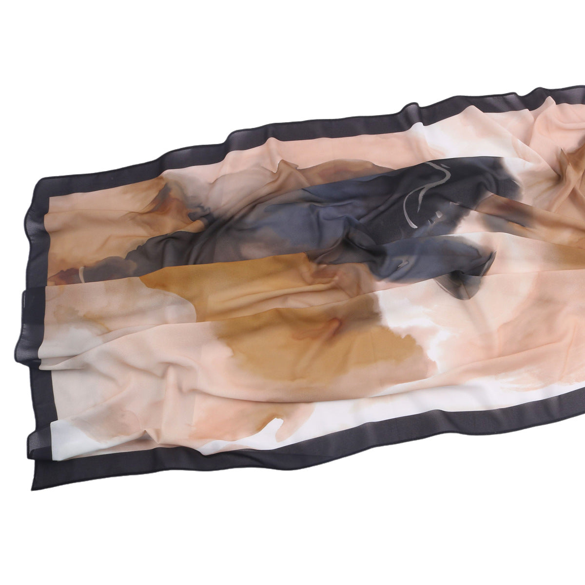 Malaysian Printed Chiffon Scarf Bohemian Fashion Simple Spring and Summer Sunscreen Scarf Shawl