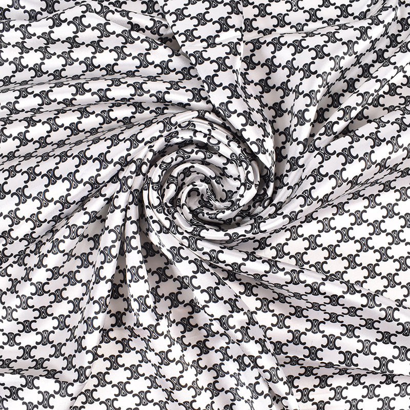 New chain, Arc de Triomphe pattern, universal in all seasons, fashionable 90-color square scarf, headscarf, scarf, silk scarf.