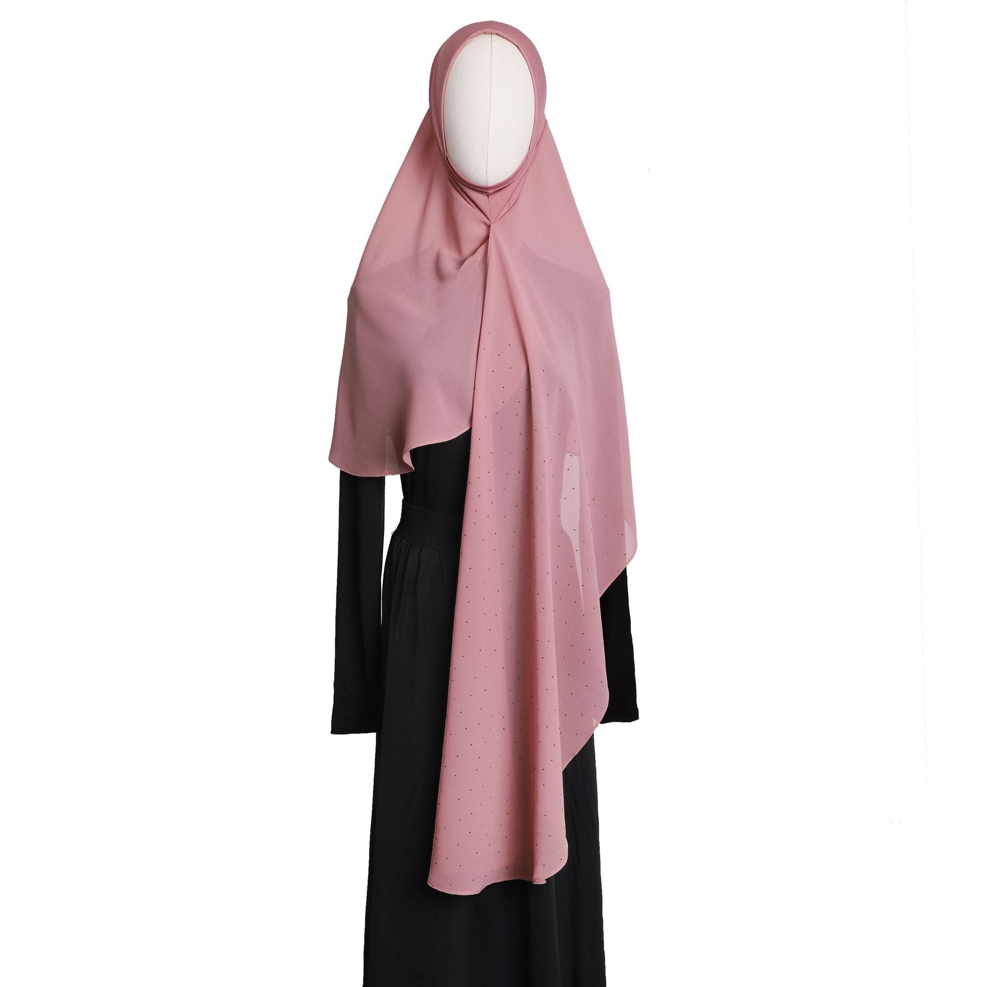 New Gypsy star hot diamond crystal hemp chiffon splicing rounded corner wrapping towel novice lazy headscarf yarn