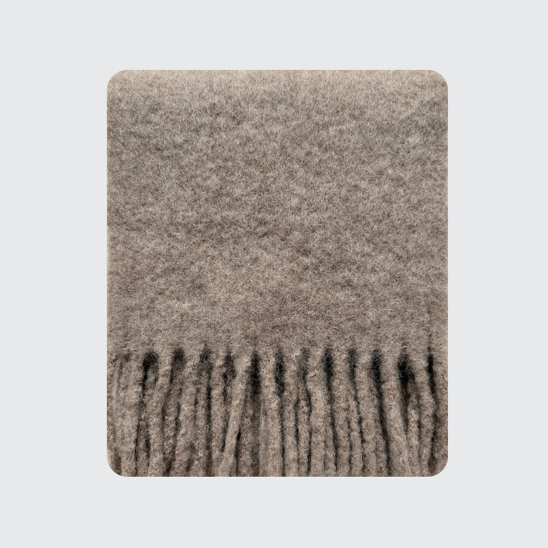 42% Alpaca Peru Alpaca Hair Scarf Women's Winter Solid Color Light and Warm Wool Scarf Alpaca