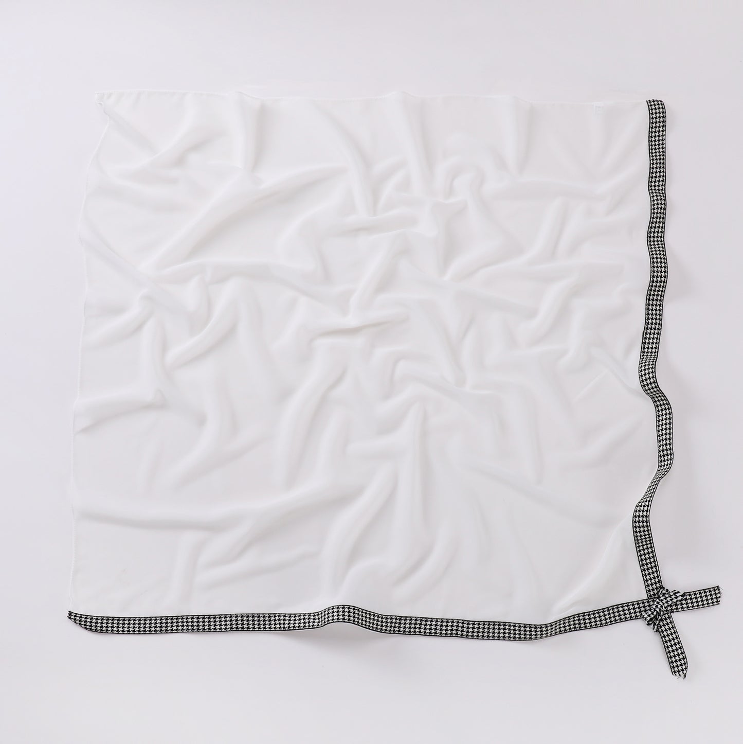 Ribbon bow pearl chiffon square scarf 90 * 90cm yarn sweet headscarf