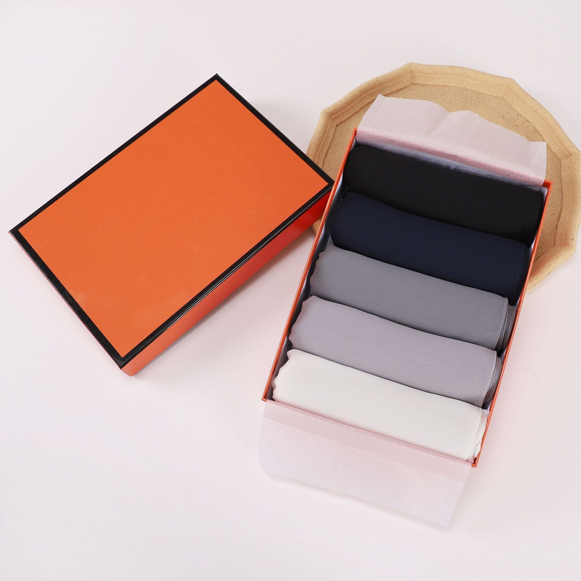 5-Pack gift scarf solid color pearl chiffon long scarf Middle East Africa headscarf Malaysia headscarf hijab