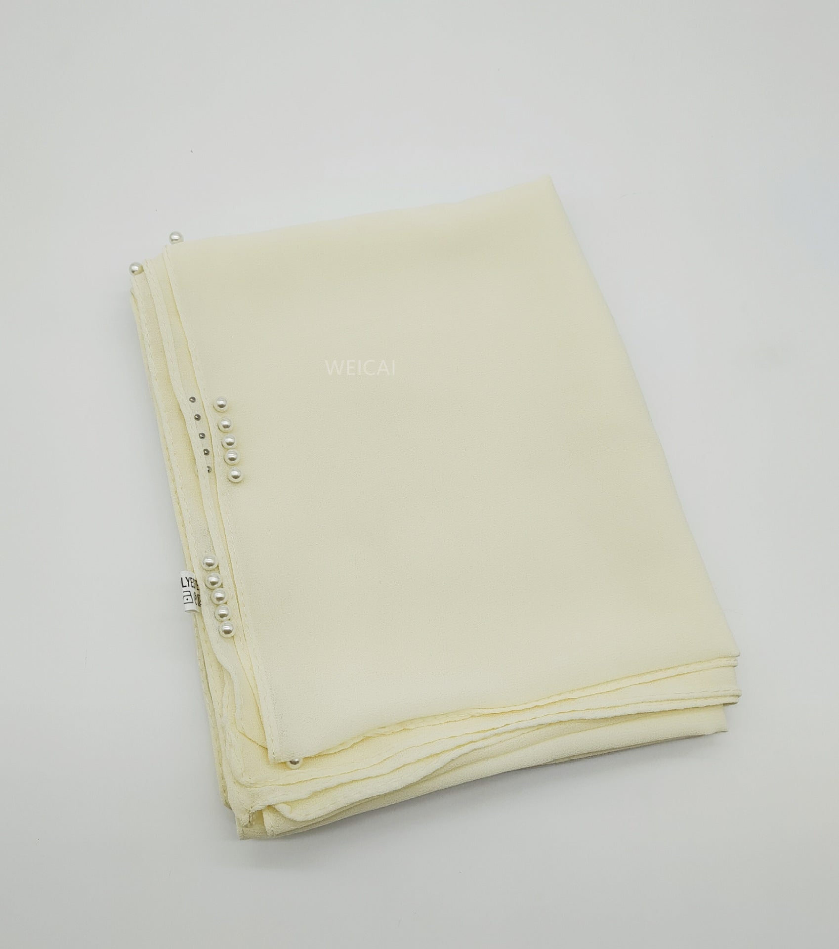 Customized flower beads pearl chiffon scarf  Women headscarf Malaysia Indonesia hijab