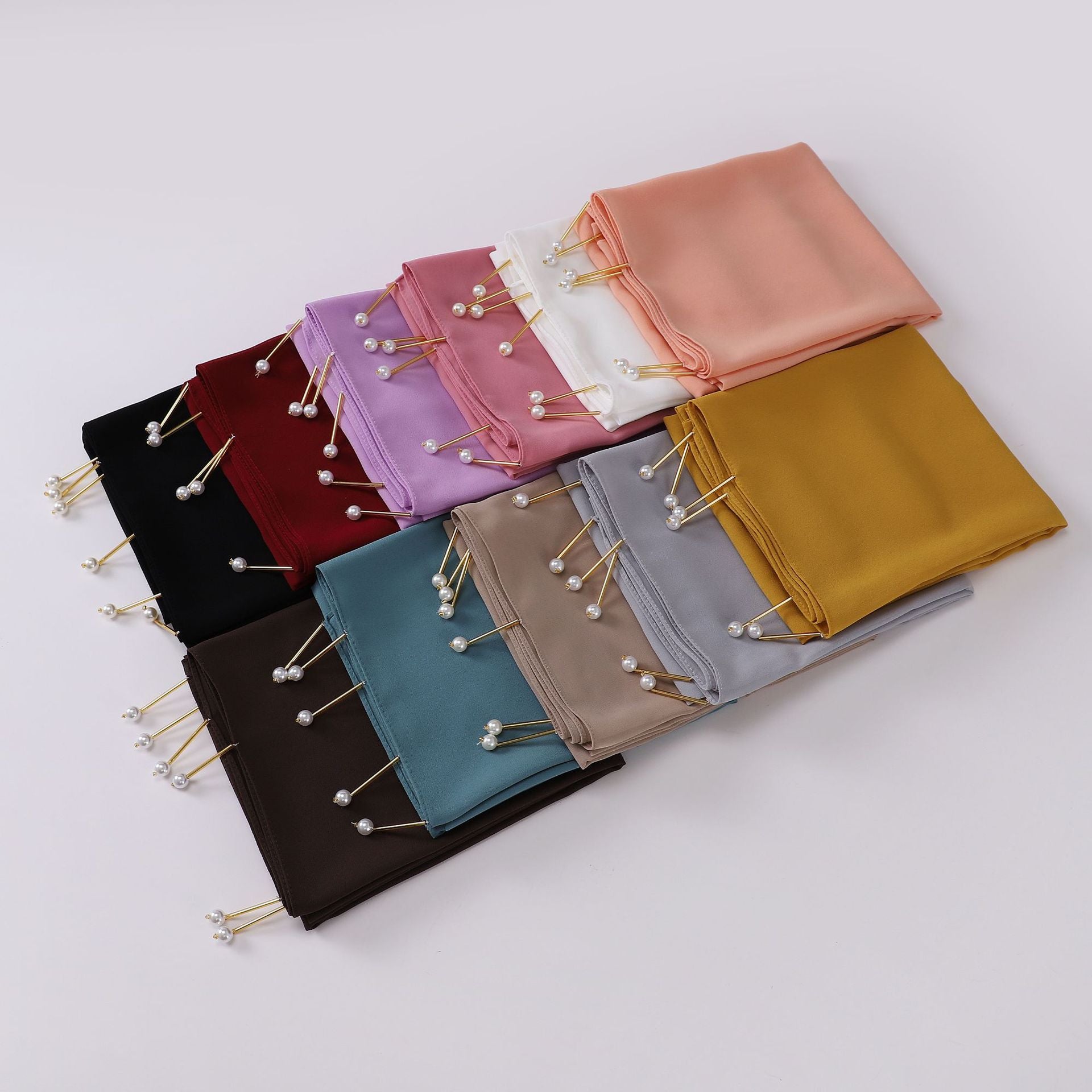 New pearl chiffon scarf Middle East Africa South East Asia headscarf hijab