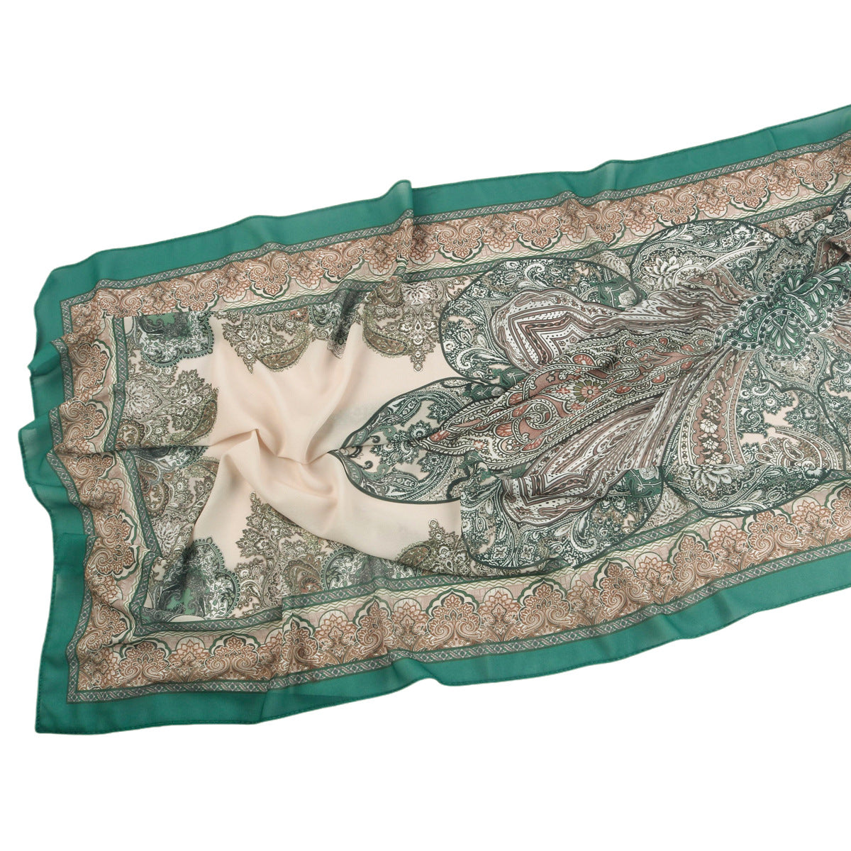 Malaysian Printed Chiffon Scarf Bohemian Fashion Simple Spring and Summer Sunscreen Scarf Shawl