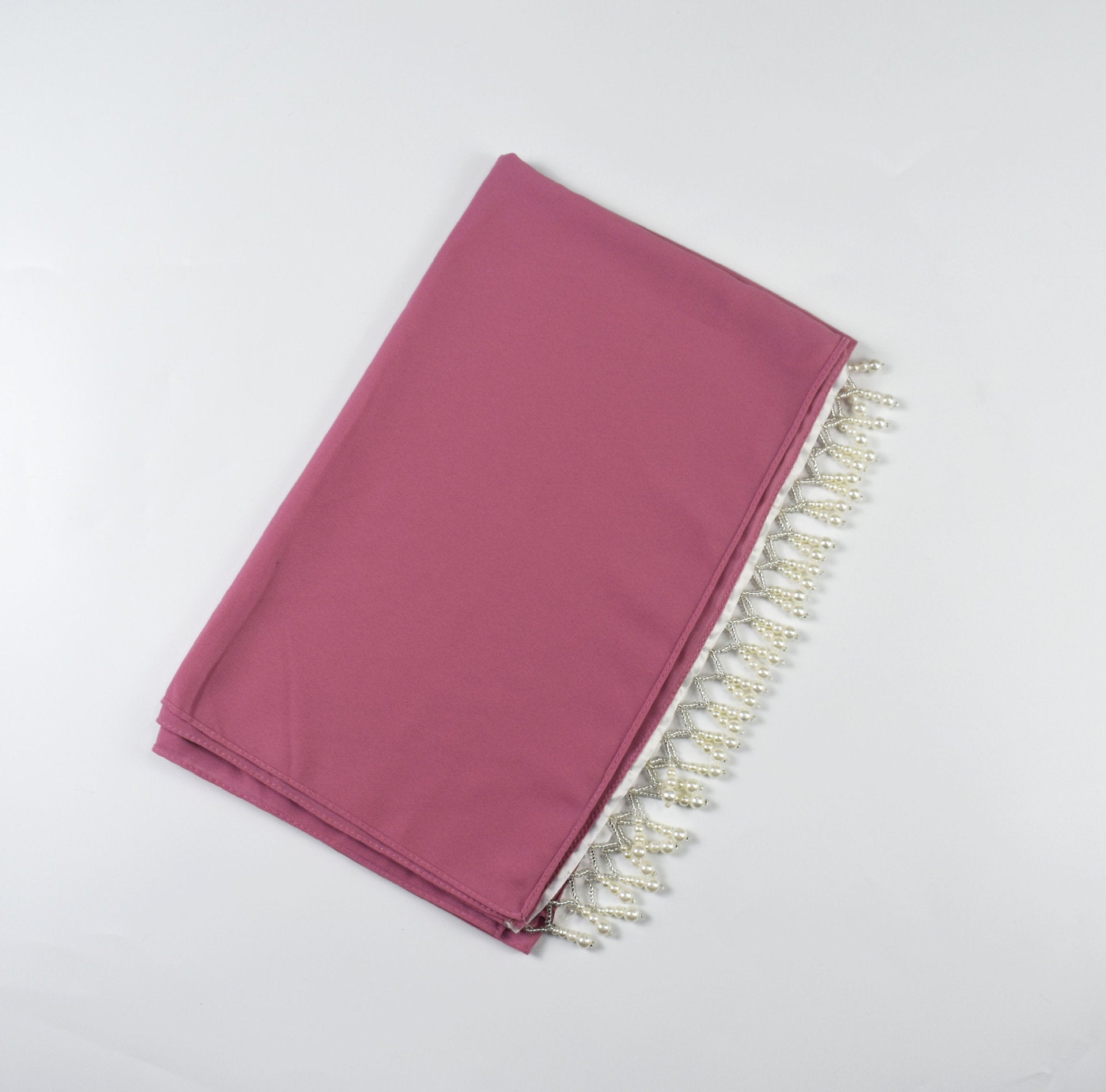 New high quality pearls, chiffon scarf Middle Eastern headscarf Muslim hijab