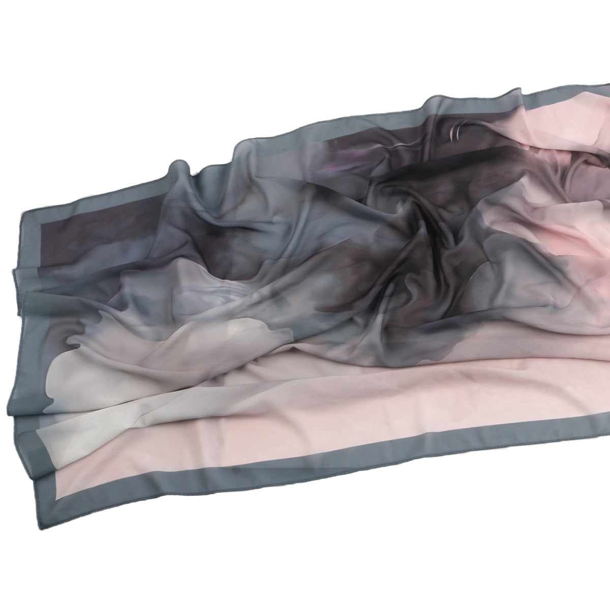 Malaysian Printed Chiffon Scarf Bohemian Fashion Simple Spring and Summer Sunscreen Scarf Shawl