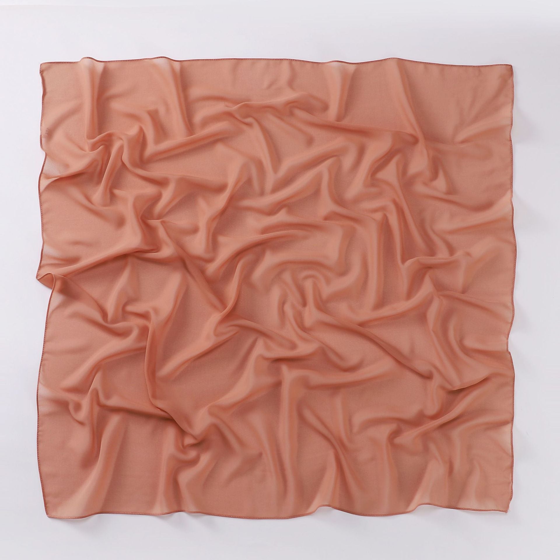 Monochrome pearl chiffon square scarf middle east headscarf gauze malay headscarf hijab