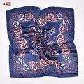 Fashion retro cashew flower simulation silk 90 satin women's printing versatile decorative large square scarf scarf headscarf