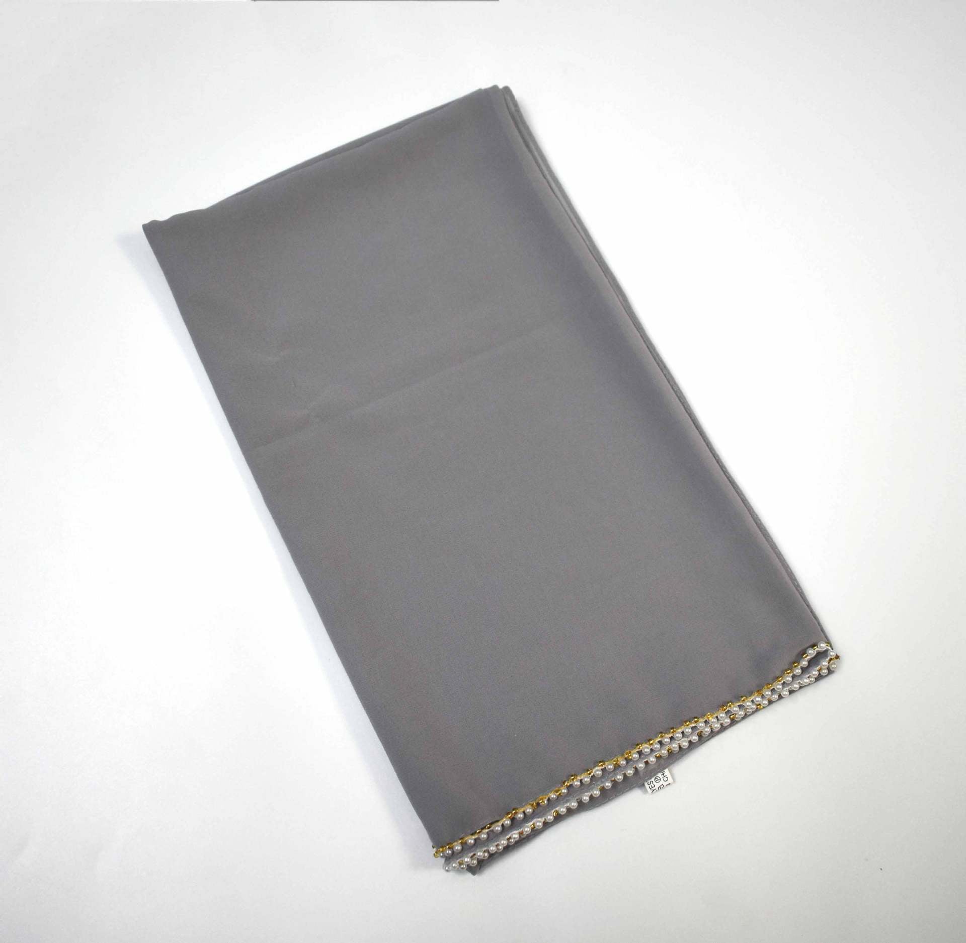 New pearl chiffon beaded scarf Malaysia headscarf Middle East Africa hijab