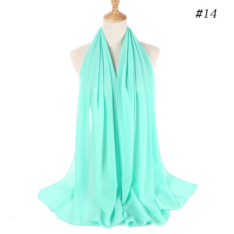 86 color pearl chiffon bubble headscarf, women's hijab scarf