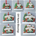 DIY Personalized custom pendant, resin material, family Christmas decoration pendant that can be customi