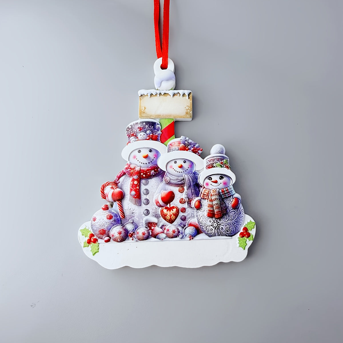DIY Personalized custom pendant, resin material, family Christmas decoration pendant that can be customi