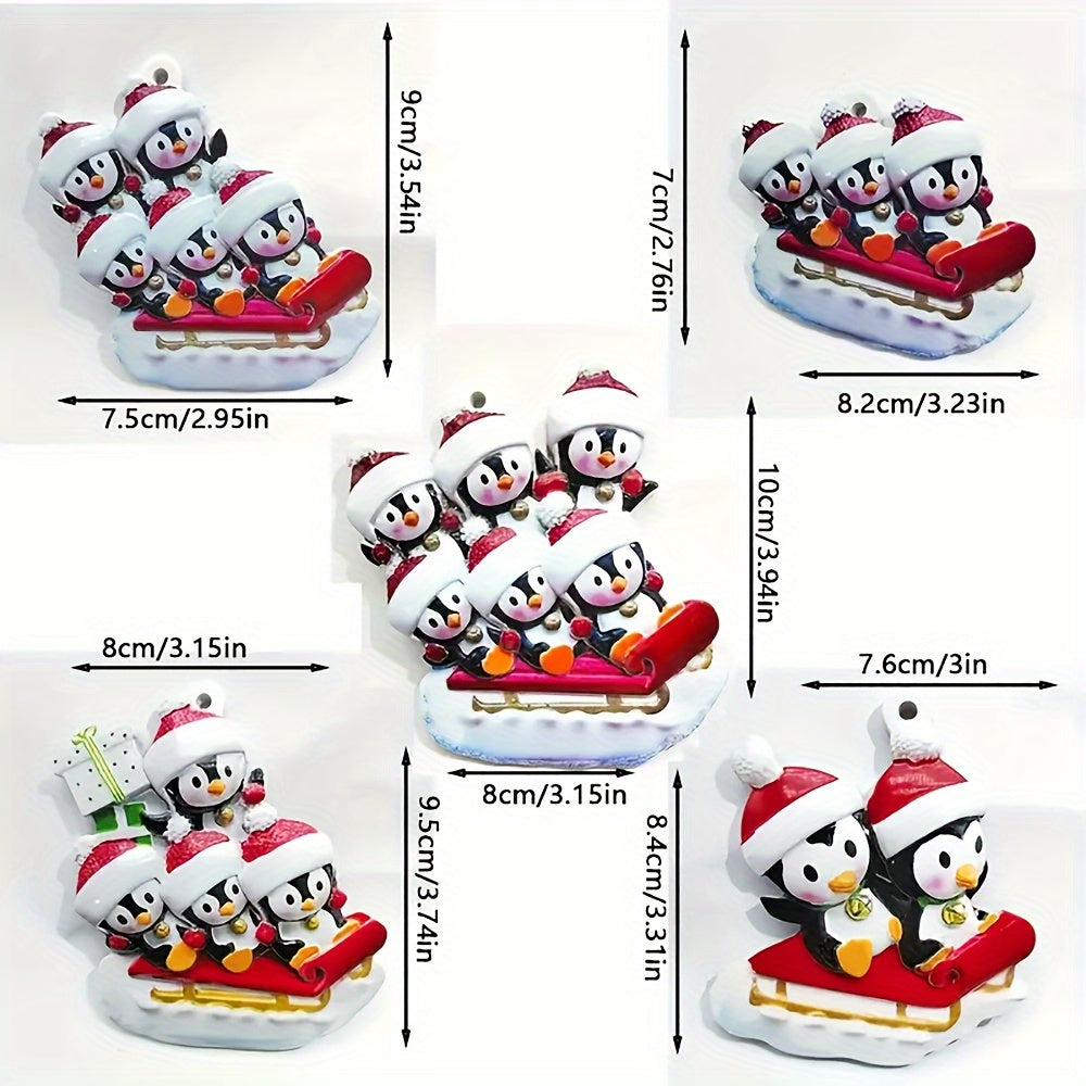 DIY Personalized custom pendant, resin material, family Christmas decoration pendant that can be customized with names/words