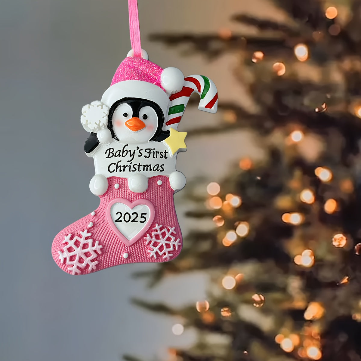 DIY Personalized custom pendant, resin material, family Christmas decoration pendant that can be customized with names/words