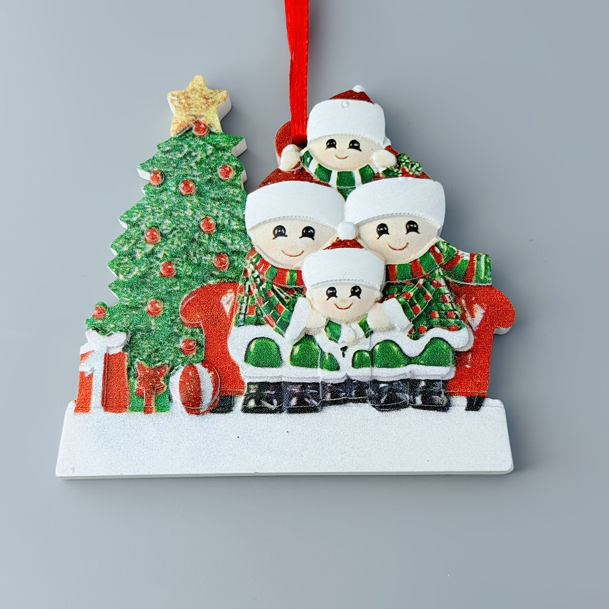 DIY Personalized custom pendant, resin material, family Christmas decoration pendant that can be customi