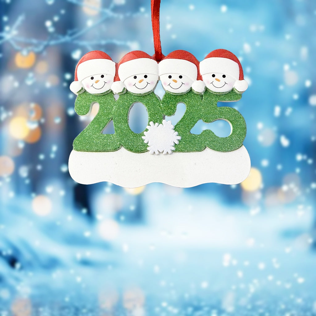 DIY Personalized custom pendant, resin material, family Christmas decoration pendant that can be customi