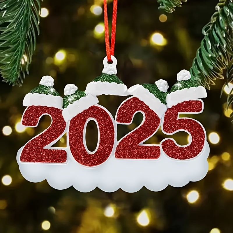 DIY Personalized custom pendant, resin material, family Christmas decoration pendant that can be customized with names/words