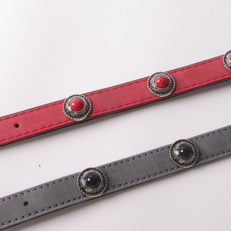 New Hot Sale, Matte PU Leather Opal Dog Collar