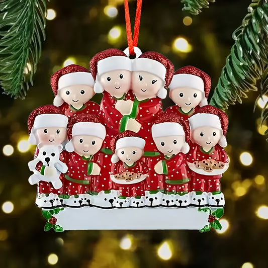 DIY Personalized custom pendant, resin material, family Christmas decoration pendant that can be customized with names/words