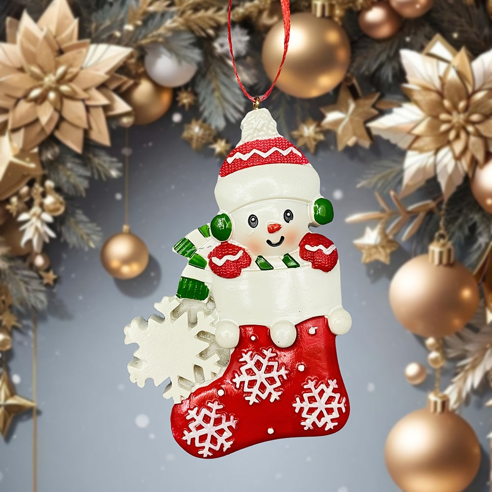 DIY Personalized custom pendant, resin material, family Christmas decoration pendant that can be customized with names/words