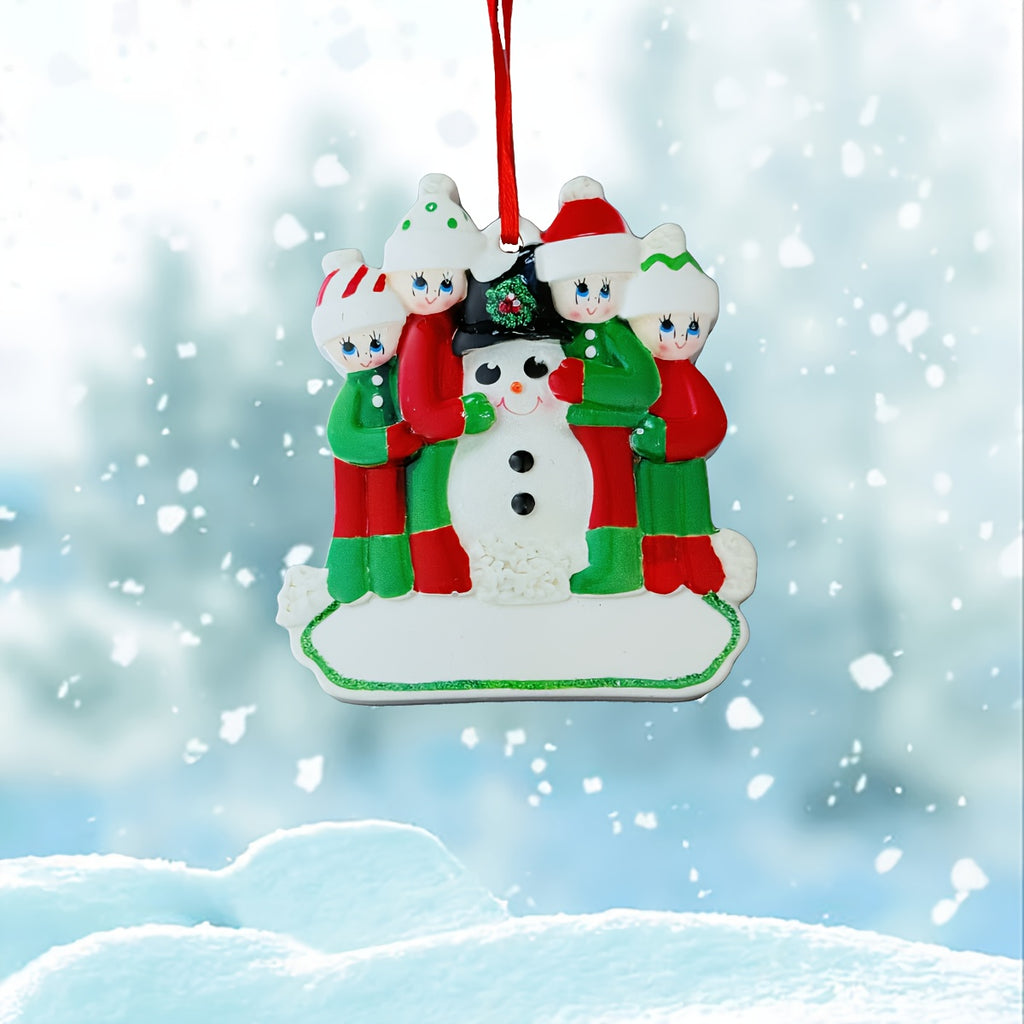 DIY Personalized custom pendant, resin material, family Christmas decoration pendant that can be customized with names/words