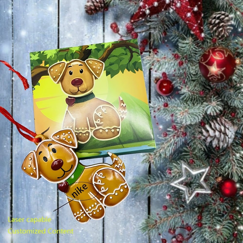 DIY Personalized custom pendant, resin material, family Christmas decoration pendant that can be customized with names/words