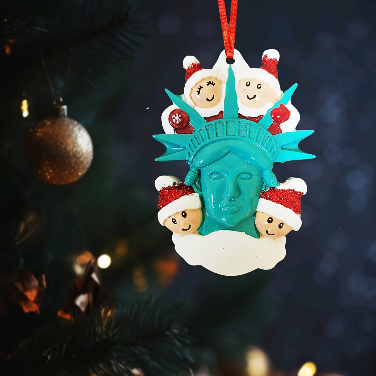 DIY Personalized custom pendant, resin material, family Christmas decoration pendant that can be customized with names/words